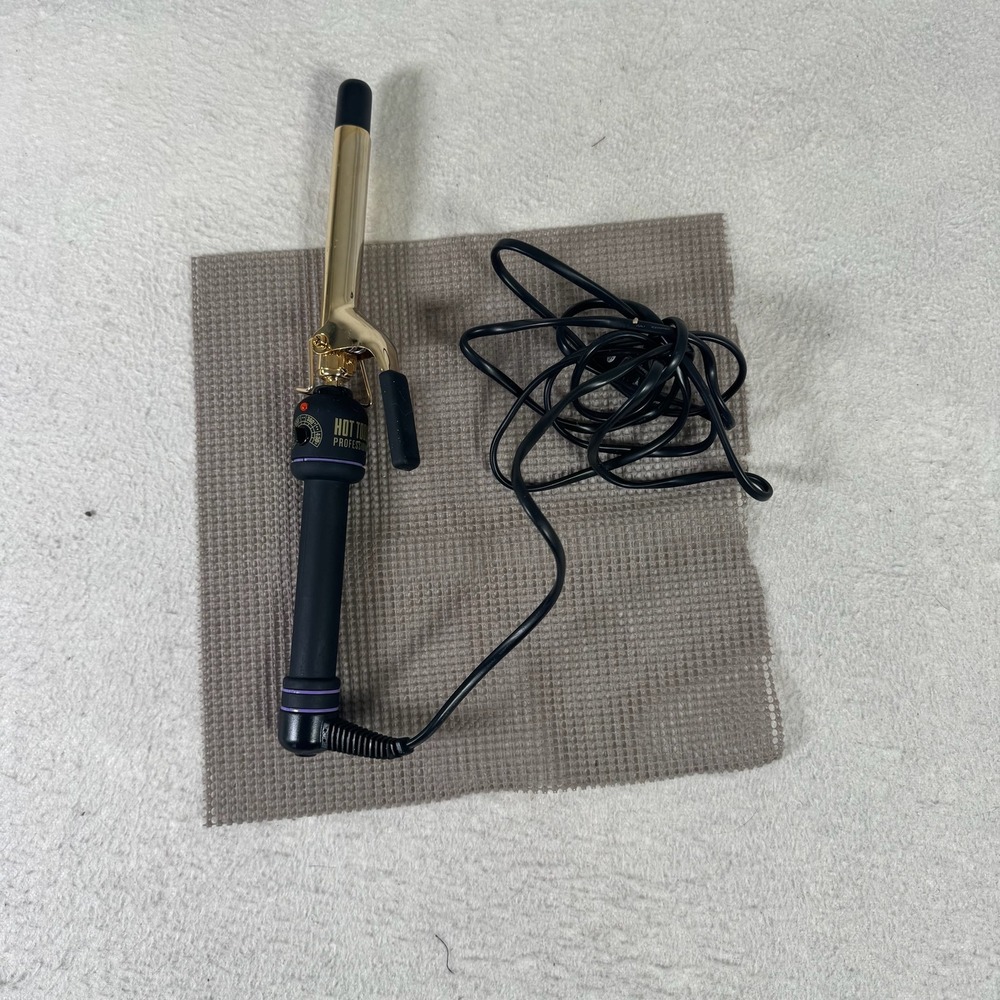 Hot Tools Professional Curling Iron 1101 1 Inch Gold Good 24K Gold Plated Barrel